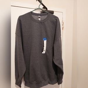 Gildan Grey 3XL Heavy Blend Adult Crewneck Sweatshirt